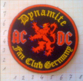 AC/DC Dynamite Fanclub Patch AC/DC Dynamite Fanclub Patch